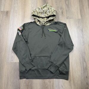 Seattle Seahawks Sweatshirt Hoodie Mens XL Green NFL Football Nike USA Camo